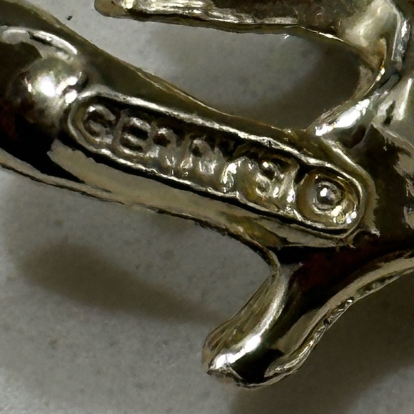 Vintage Gerrys Brooch Pin Bird With Nest Faux Pearl Eggs Signed - Picture 9 of 10